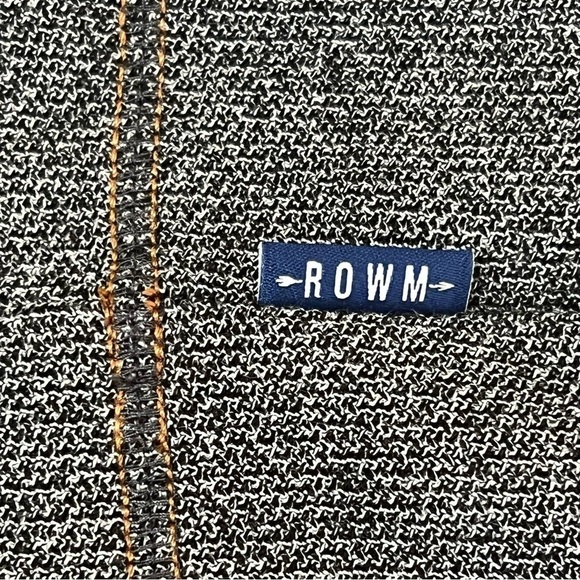 ROWM 1/4 Zip Charcoal Pullover With Copper Colored Stitching. XXL EUC - Picture 8 of 13